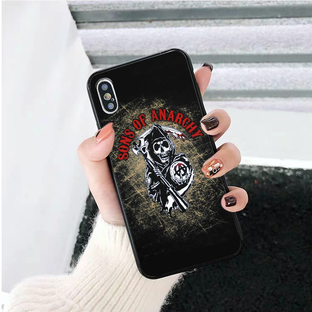 Силиконовый чехол American TV Sons of анархии для iPhone 5 5S 6 6S Plus 7 8 11 Pro X XS Max XR|Бамперы| |