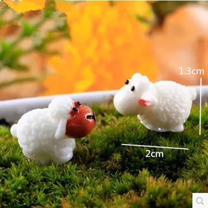 Миниатюрные Статуэтки из смолы в виде сказочного сада отделка искусственная