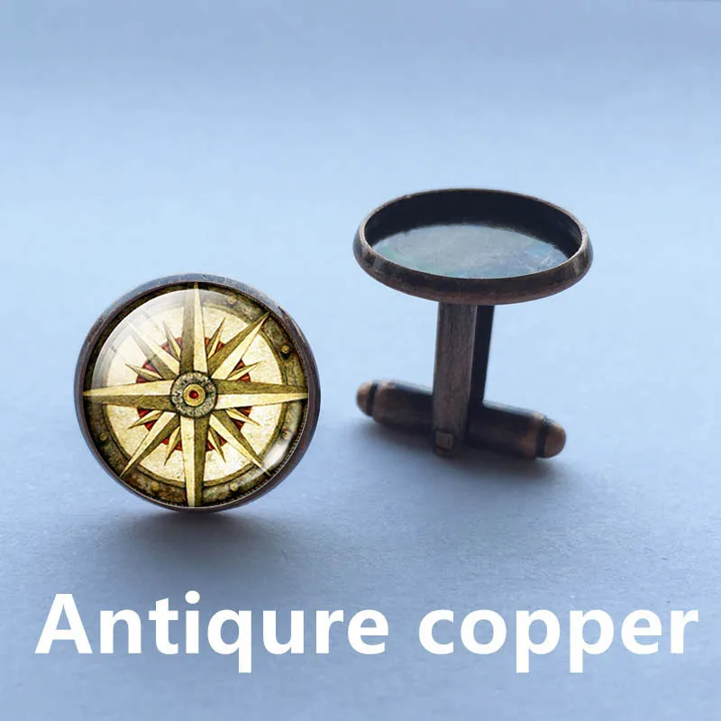 Оптовая и розничная продажа запонки для запонок с компасом в старом мире|cufflinks