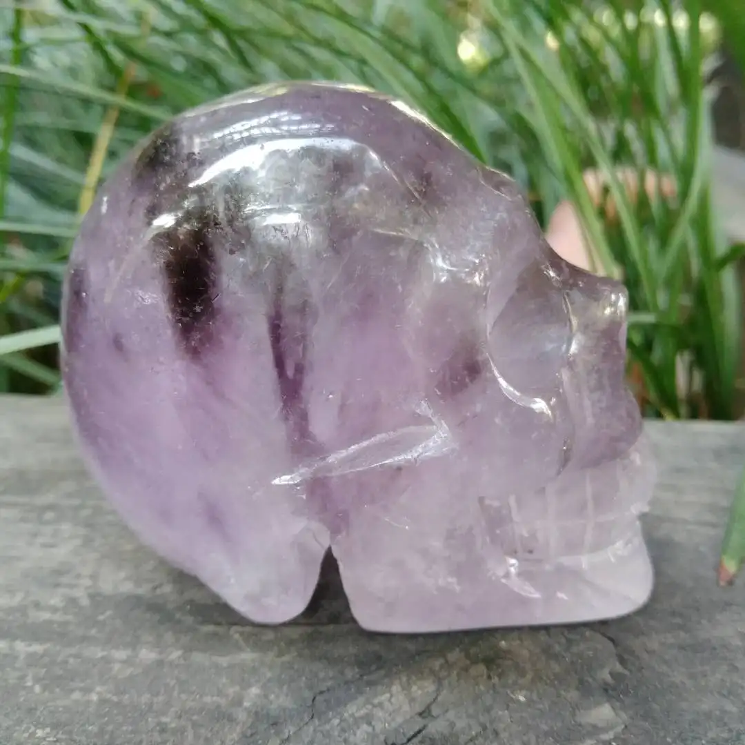 Аметист кристалл кварца череп камень череп|skull gemstone|skull skullskull amethyst |