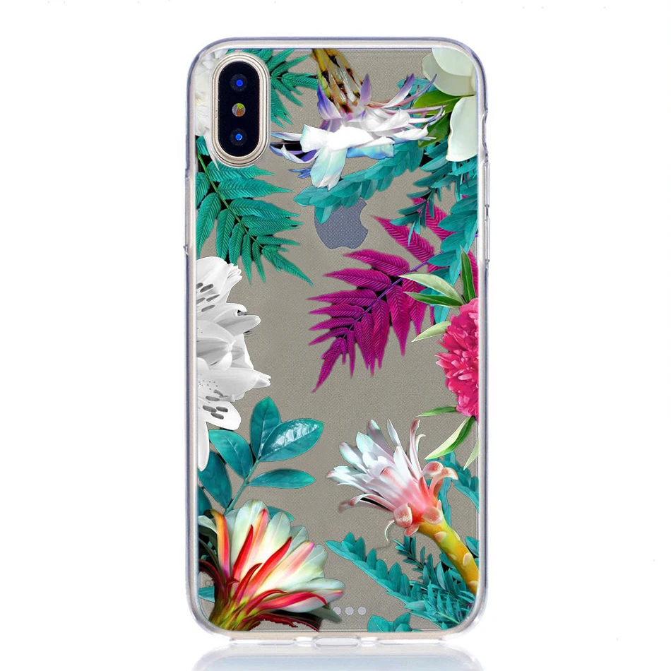 Case for iphone x xs max xr 6 6s 7 8 plus funda butterfly ocean landscape pineapple silicone soft original coque phone back case |