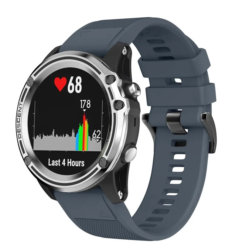 CARPRIE сменный силиконовый мягкий быстросъемный набор ремешок для Garmin Descent Mk1 GPS