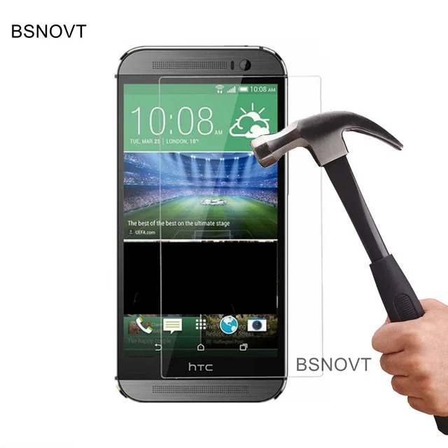 2 шт стекло для htc One M8 протектор экрана телефона закаленное Передняя пленка