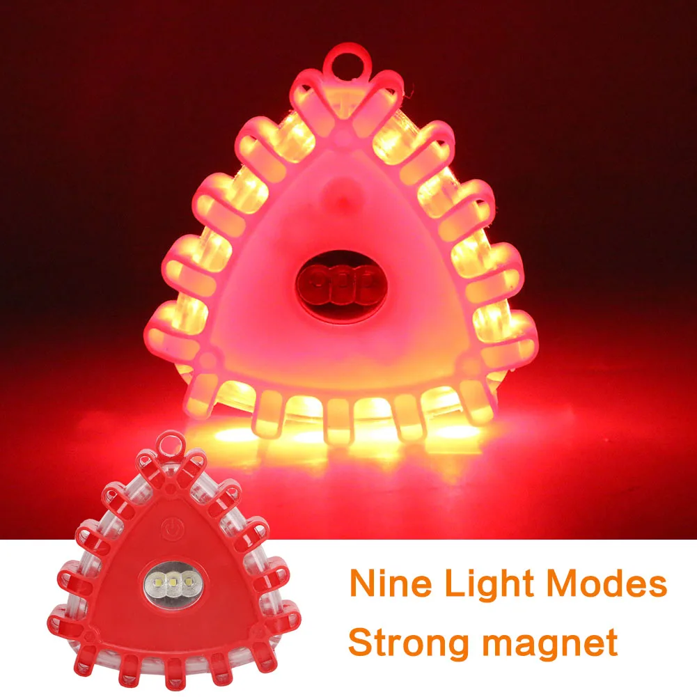 СВЕТОДИОДНЫЙ дорожный фонарь с магнитным крючком сигнальная лампа красного