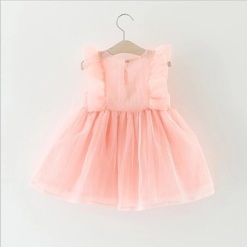 Girl Summer Dresses 0-3T 2019 Girls Princess Kids Baby Fancy Birthday Mesh Dress Infant Sleeveless Party | Мать и ребенок