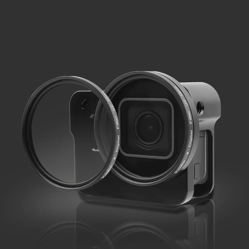 CNC алюминиевый сплав защитный чехол для GoPro HERO 5 6 7 черная камера крепление-сетка с