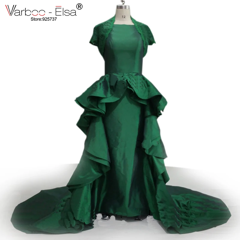 VARBOO_ELSA Gala Jurken мусульманское вечернее платье кружевная куртка длина до пола с