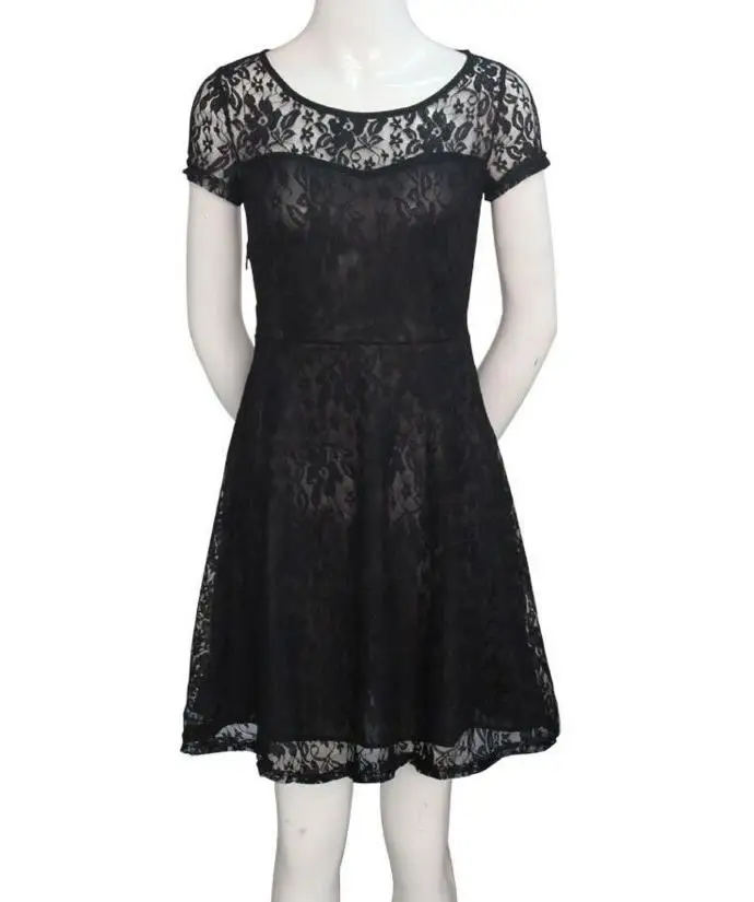 2019 летнее сексуальное кружевное короткое платье с подкладкой Abito in pizzo Vestido de encaje