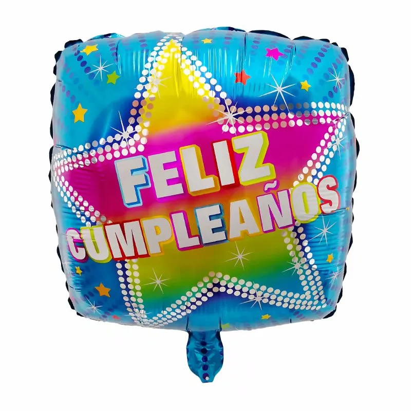 10 шт 18inch испанский Happy День рождения украшения Фольга воздушные шары Feliz cumpleaños