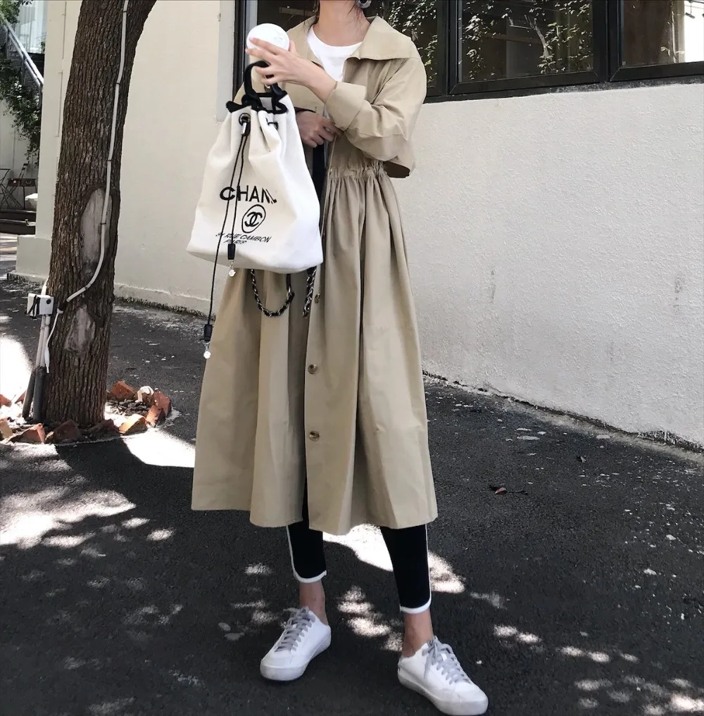 OFTBUY 2019 весеннее пальто Тренч для женщин модные классические нерегулярные