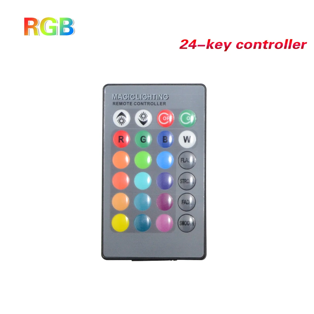 Светодиодная лампа E27/E14 RGB 5 Вт 16 цветов 110В 220 В 24 клавиши с дистанционным