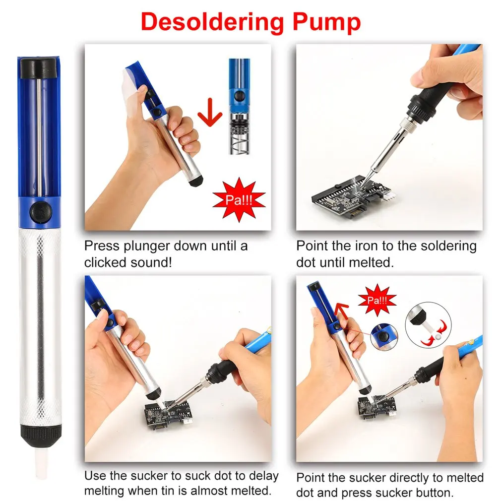 60 Вт электронный паяльник пистолет сварочный ремонтный набор инструментов