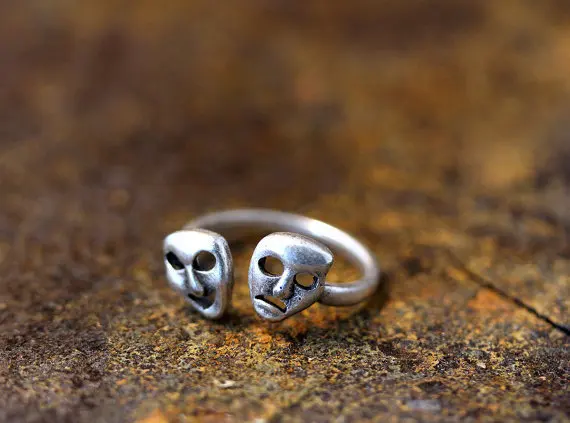 Оптовая продажа новые кольца в ретро стиле с изображением лица цвет золото и