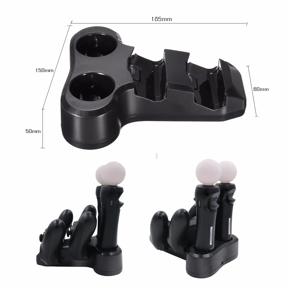 Новинка зарядная док станция со светодиодсветодиодный подсветкой и двумя USB