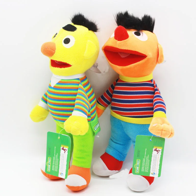 Улица Сезам Elmo плюшевые игрушки 28 см Эрни и Берт кукла мягкие набивные животные