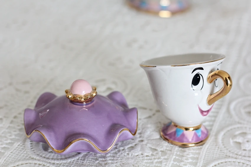 Красота и чудовище чайный горшок кружка Mrs potts чип чайный горшок чашка Творческий Фильм мультфильм керамика чайный набор Рождественский подарок Быстрая