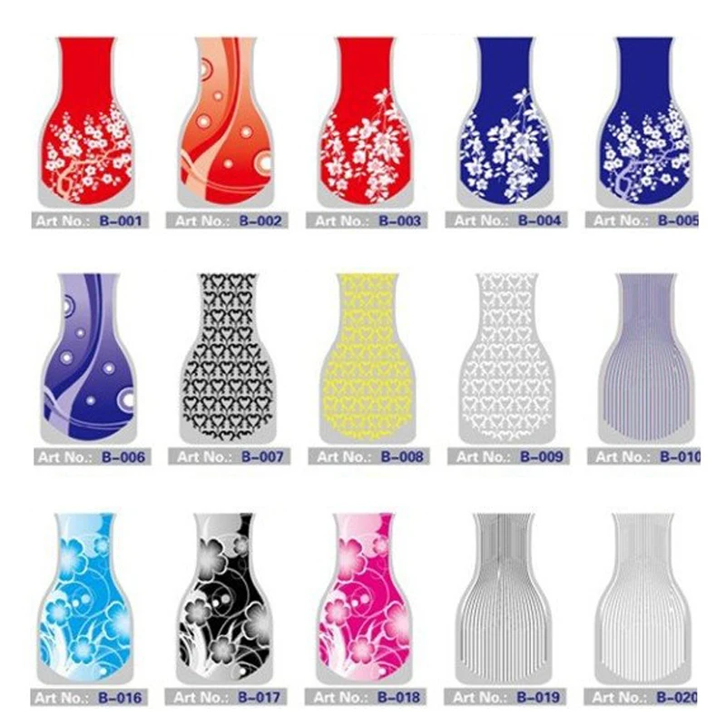 Новая пластиковая ПВХ складная небьющаяся ваза для цветов креативные предметы