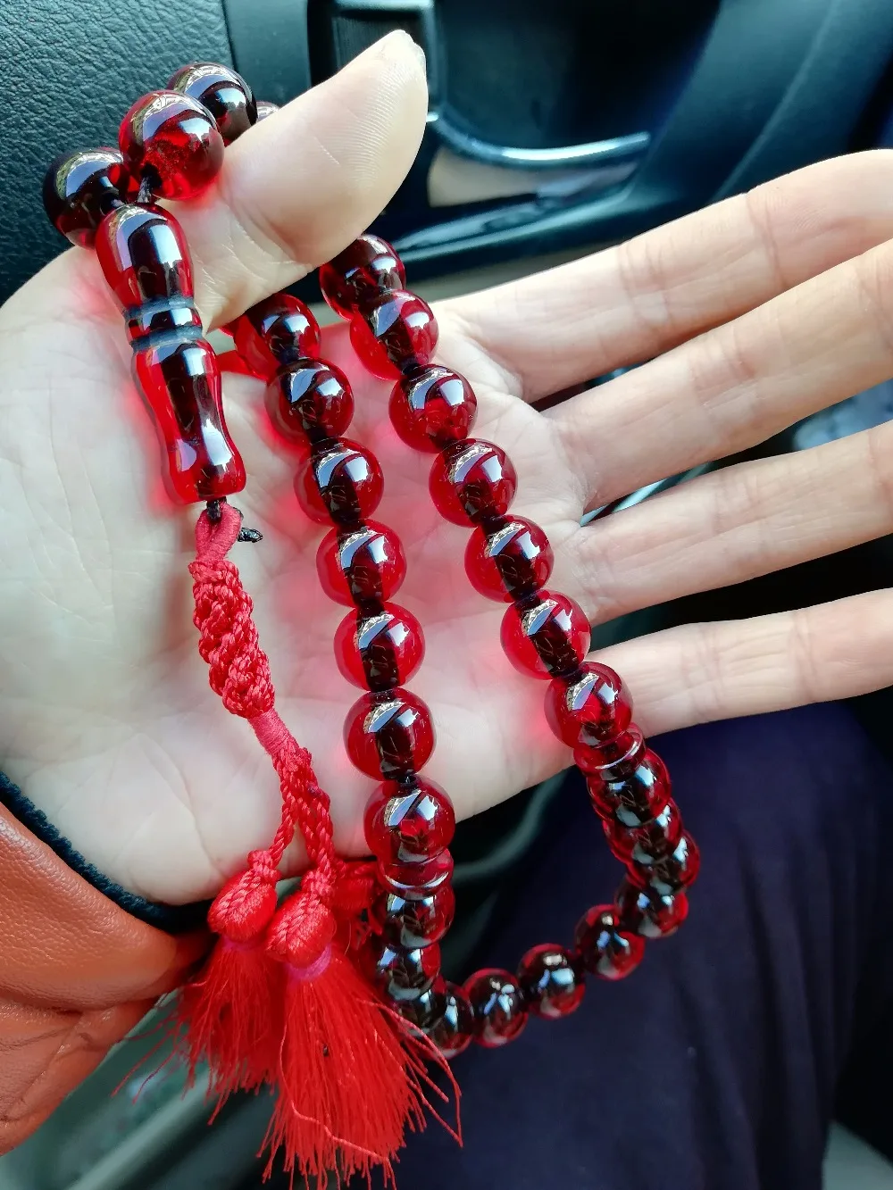 Исламские 33 огонь красный янтарный цвет мусульманские четки tasbih misbaha tasbeeh sibha masbaha tespih автомобиль/дом/офис Висячие