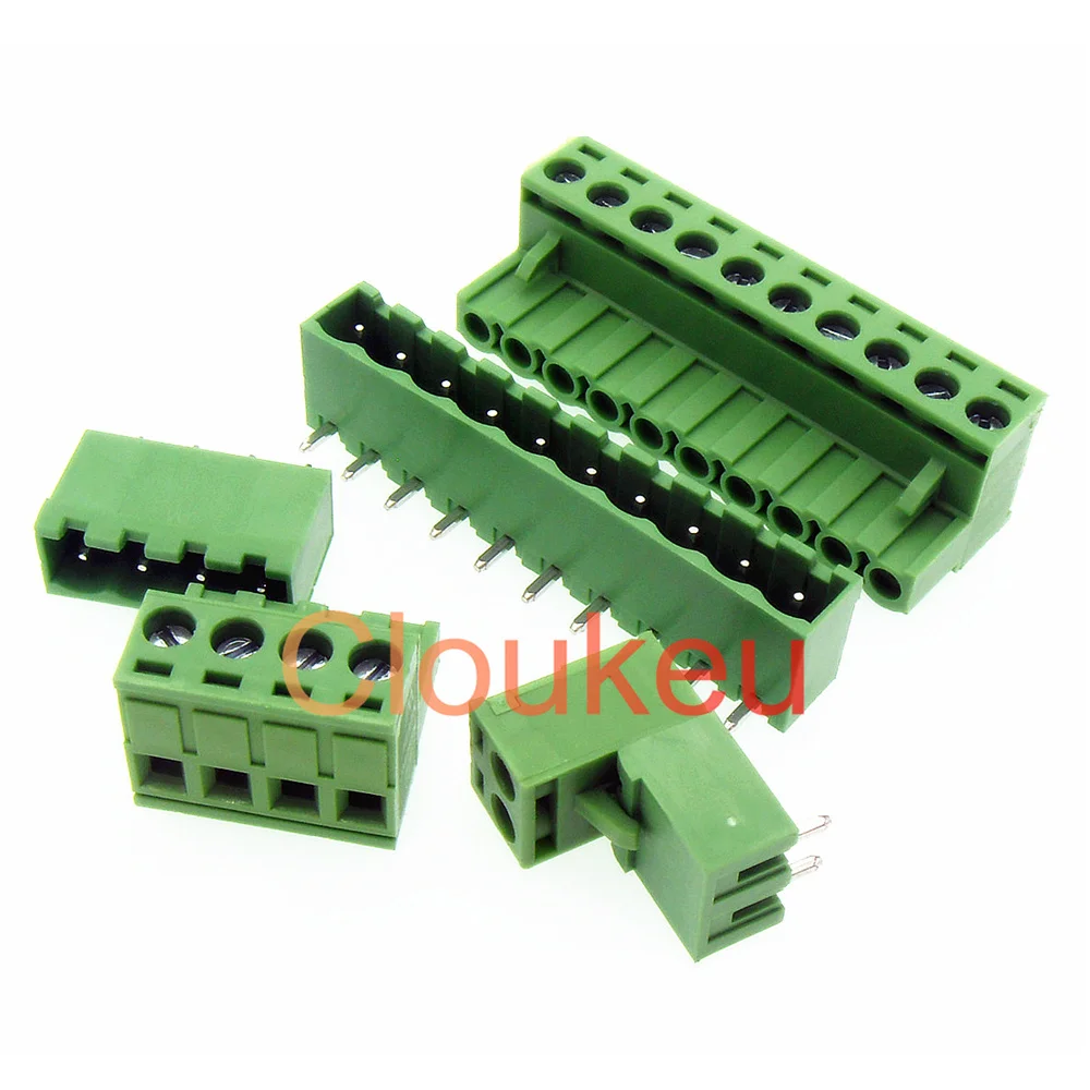 2edg 5.08 уплотнительный разъем для подключения зеленой проводки PCB 5 08 мм