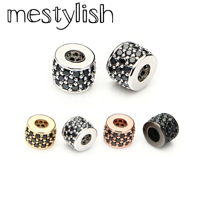 

Mestylish 4 шт./лот 8 мм круглые микрозакрепленные циркониевые медные бусины для браслета «сделай сам» для изготовления браслетов, ожерелий и юве...