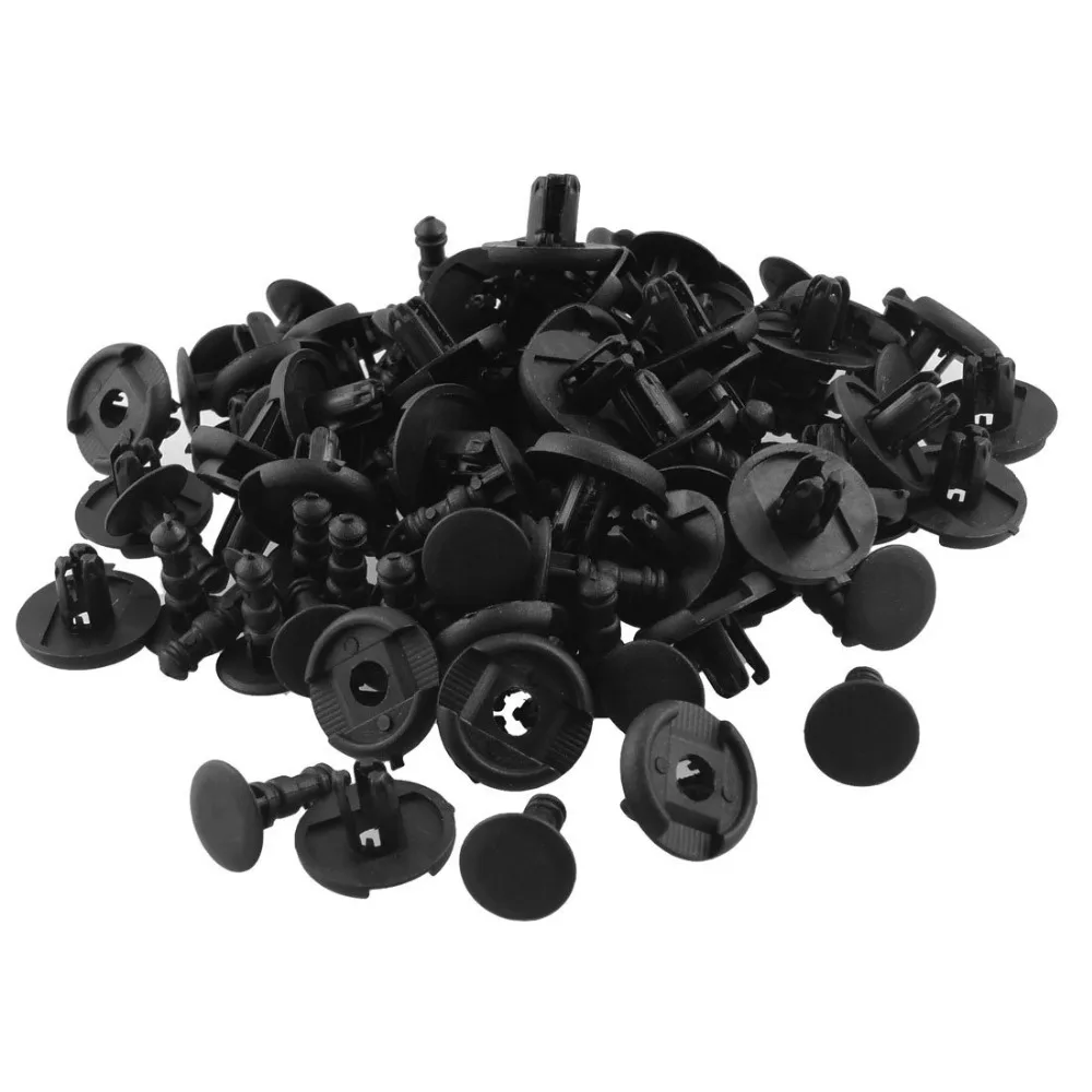 Авто Дверь Fender 7 мм Отверстия Нажмите на Пластмассовые Заклепки Застежка Клип 50