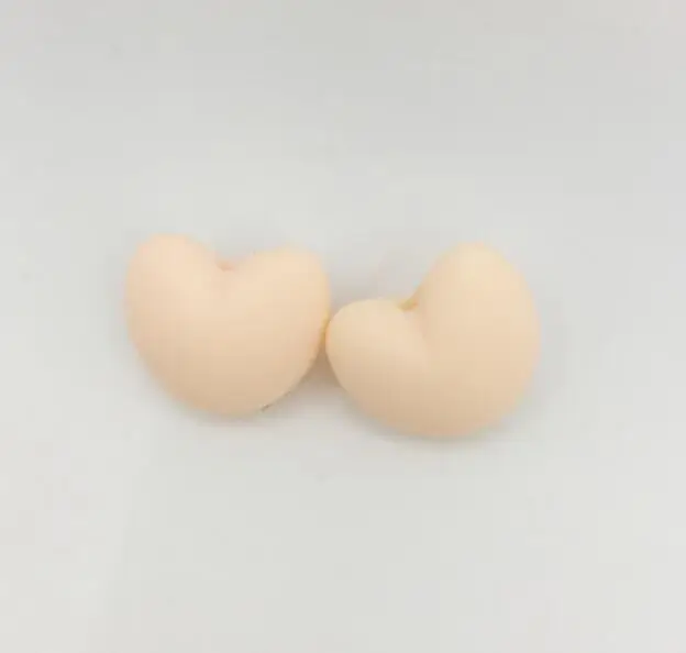 coral pink 50 шт./лот горячее сердце Форма свободные силиконовые Бусины для прорезывания зубов Цепочки и ожерелья силиконовые свободные Бусины для ребенка прорезыватель BPA безопасный 20 видов цветов - Цвет: coral pink