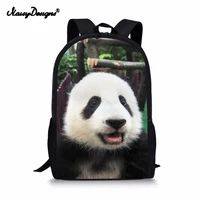 famous large laptop backpack childrens 3d animals panda print polyester school bags for teenagers boys travel knapsack male