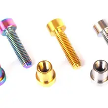 M5x16mm GR5 титановый болт с головкой колпачковой гайкой для руля