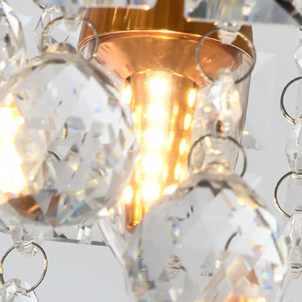 S Форма Хрустальная крыльцо сверкающий кристалл светодиодный потолочная люстра