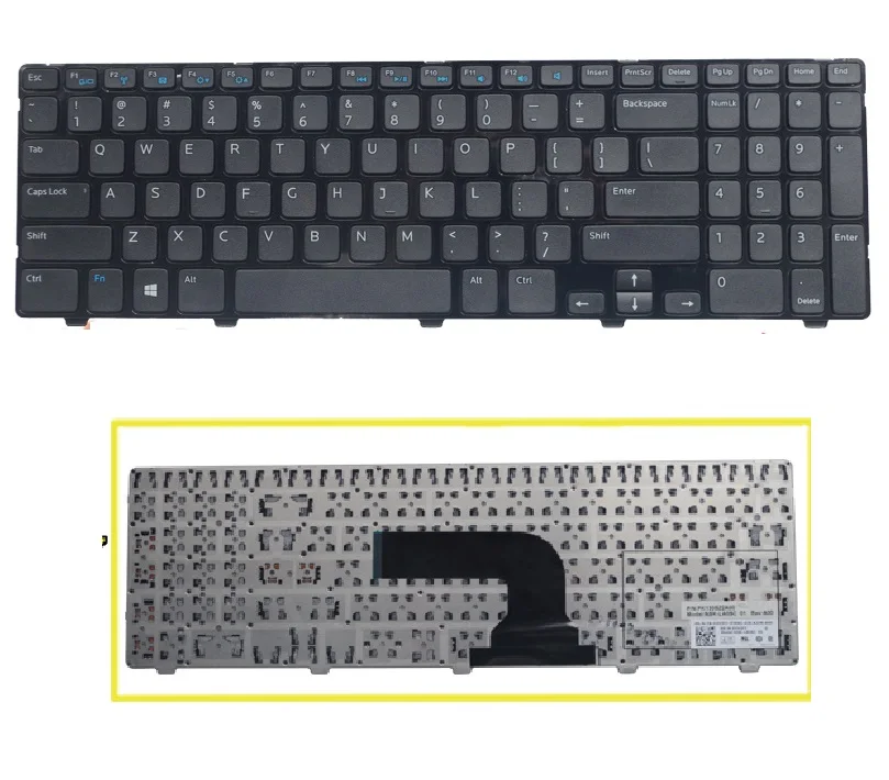 

SSEA New Laptop US Keyboard For Dell Inspiron 15 3521 3537 5R 5521 15v-1316 5421