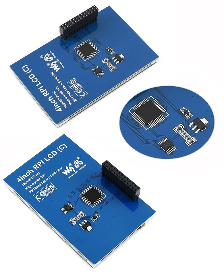 4 дюймовый ЖК дисплей RPi (C) 480x320 125 МГц высокоскоростной SPI TFT для Raspberry Pi