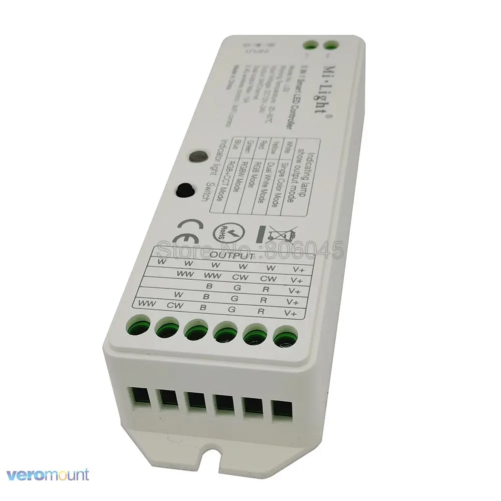 MiBoxer LS2 2 4G Беспроводной Управление DC12V-24V 15A 5 в 1 Smart LED Для одного Цвет CCT RGB RGBW +