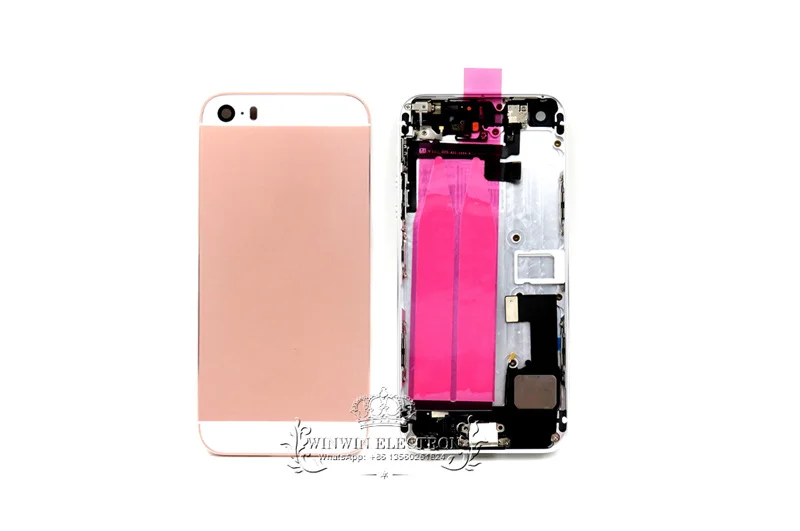 Протестированное качественное запасное шасси для iphone 5S, как SE, задняя крышка корпуса, средняя рамка с гибким кабелем в сборе