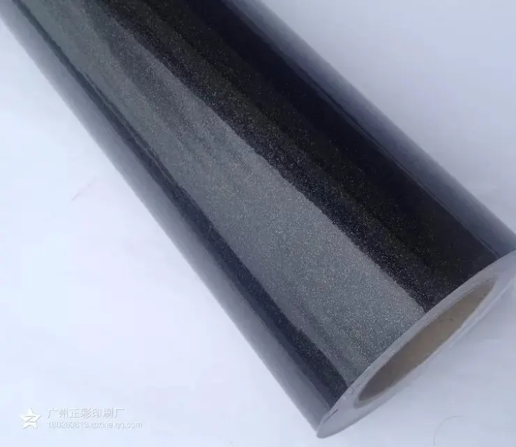 Глянцевая перламутровая черная металлическая виниловая автомобильная пленка