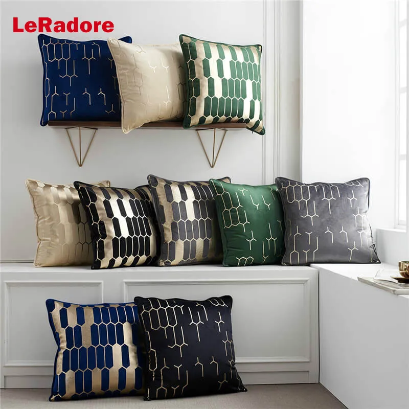 LeRadore Роскошная позолоченная наволочка для подушки фланелевые наволочки