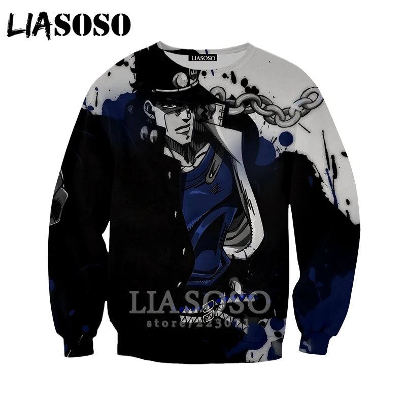 20 LIASOSO осень для мужчин женщин Higashikata Josuke толстовки 3D принт аниме JoJo Необычные Приключения толстовка хип хоп Топ пуловер B051-5 - Цвет: 20