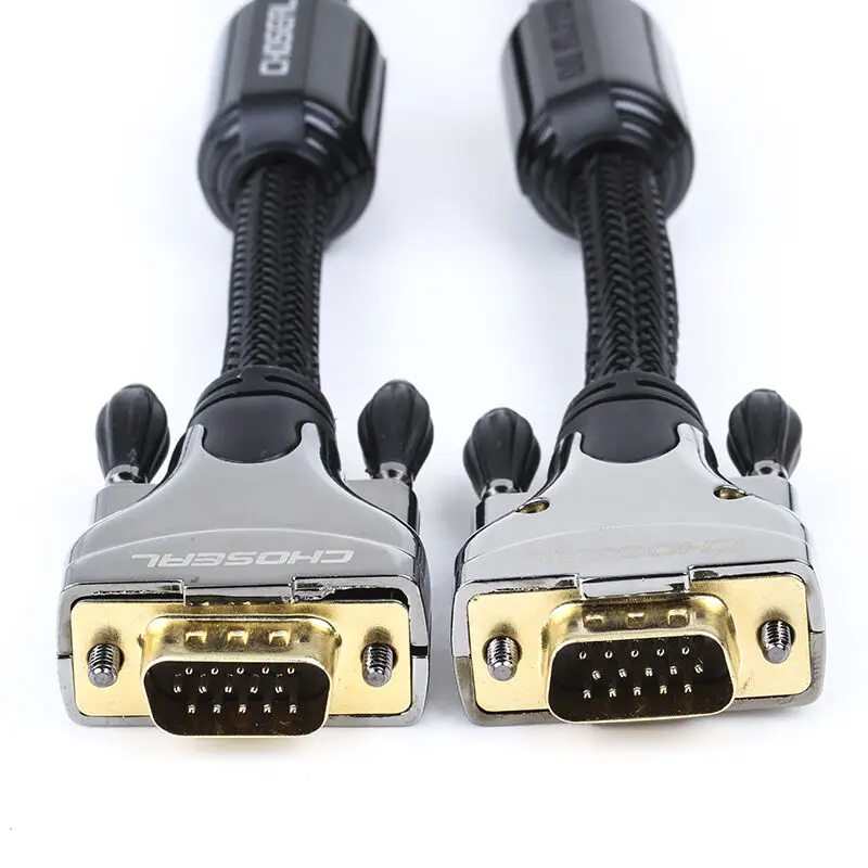 CHOSEAL 1080P VGA кабель для 3 + 9 с ферритом компьютера Проектор Монитор ТВ|Кабели VGA| |