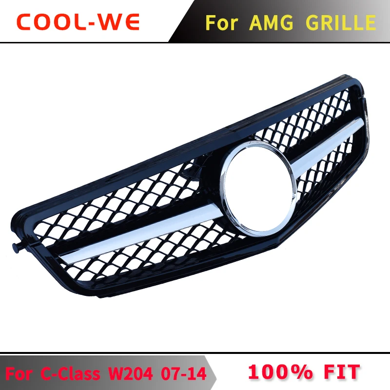 W204 гонки гриль для Mercedes Bezn GT Для AMG c200 c180 c250 c280 c350 c63 2007