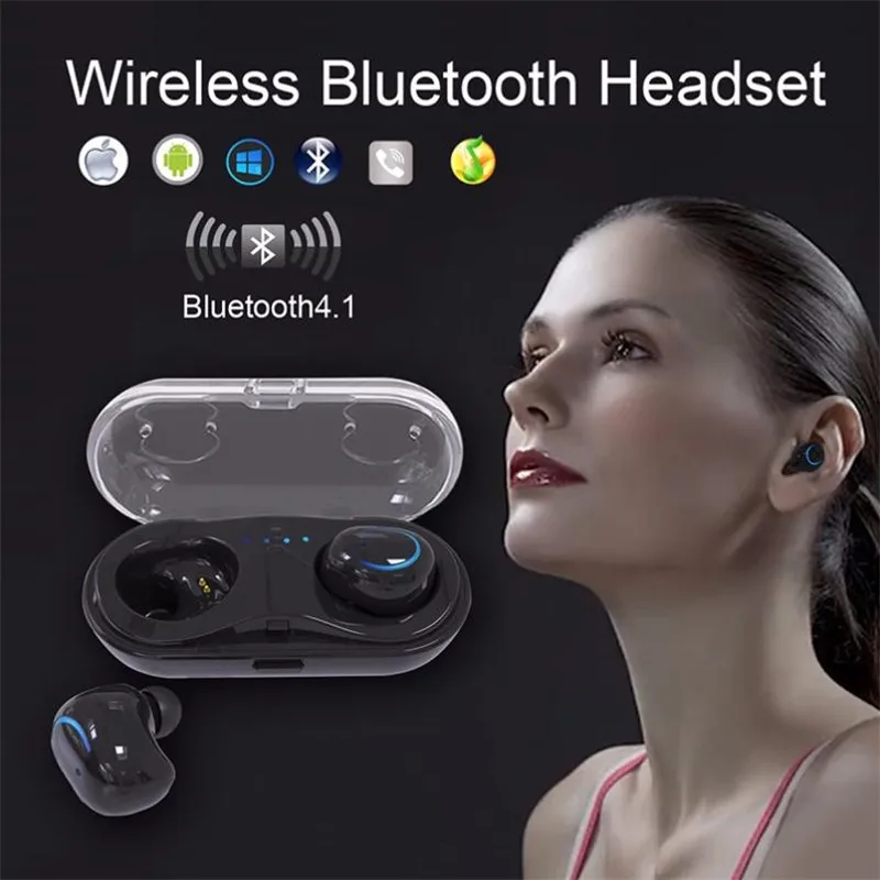 Bluetooth наушники HBQ Q18 беспроводные мини Аурикулярные гарнитура + HD микрофон
