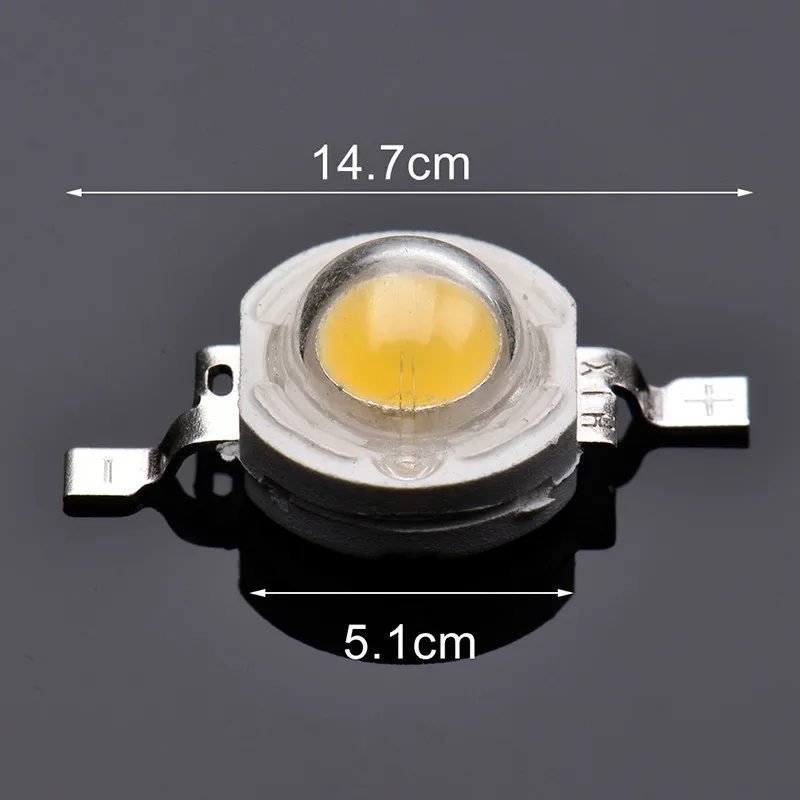 

50PCS/Bag 1W Cob LED Chip Lamp Beads LED High-power Lumens Lamp Beads LED Diode For Spotlight Flood Light