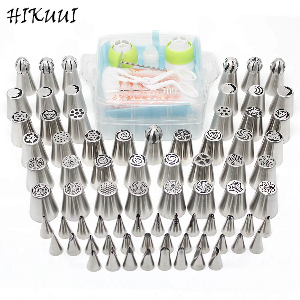 Набор кондитерских насадок из нержавеющей стали 76 шт. наконечники для глазури