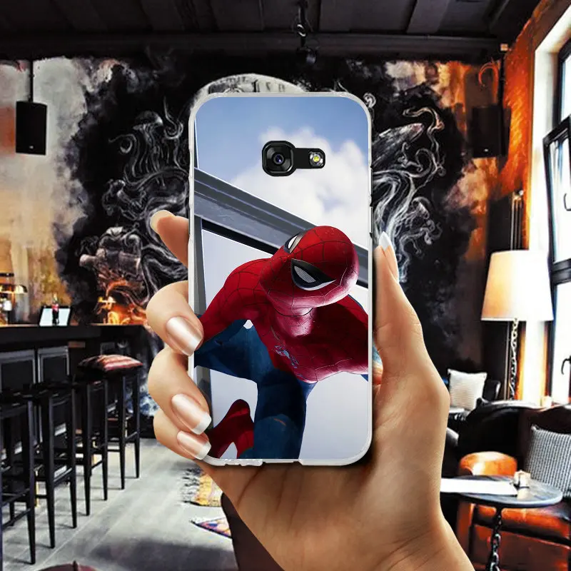 Marvel Spiderman Art Soft TPU Cell Phone Cases for Samsung Galaxy S2 S3 S4 S5 Mini S6 S7 S8 S9 S10 Edge Plus Lite Note 5 8 Coque |
