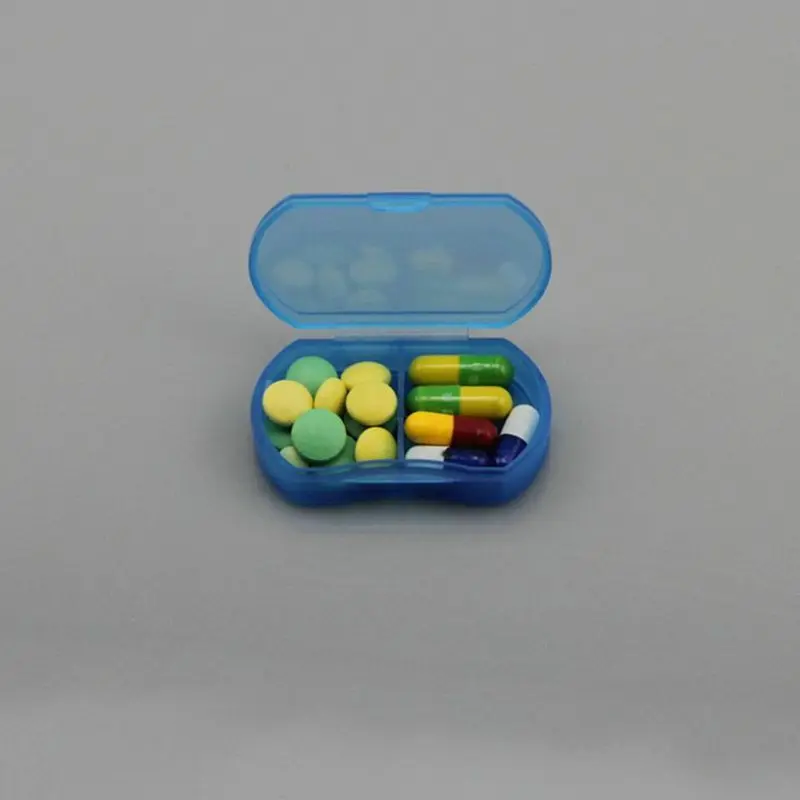 Контейнер Laiwen с 2 отделениями для хранения витаминов и лекарств|pill case|drug pill boxdrug