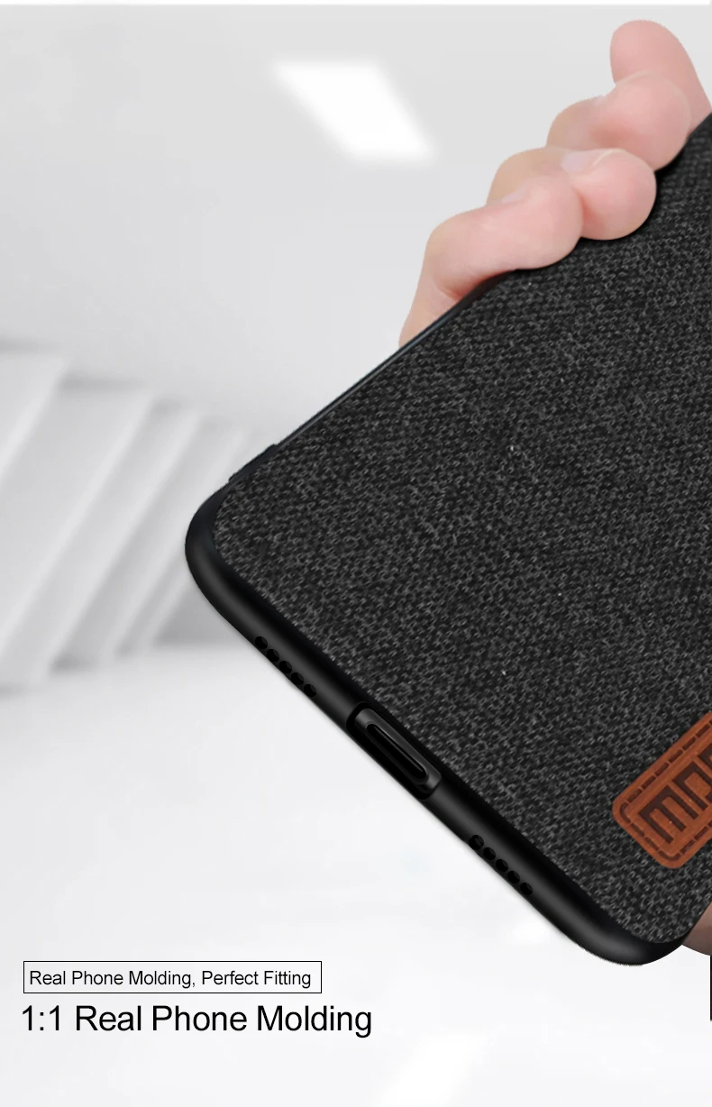 Для Xiaomi Redmi note 7 Чехол global cover противоударный capas бизнес черный Встроенная задняя крышка MOFi redmi note 7 pro Чехол