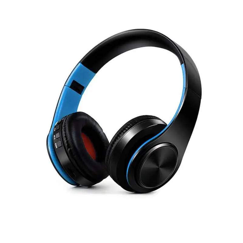 Blue Black Новые беспроводные наушники, гарнитура, стерео наушники, наушники с микрофоном/TF картой для телефона, наушники - Цвет: Blue Black