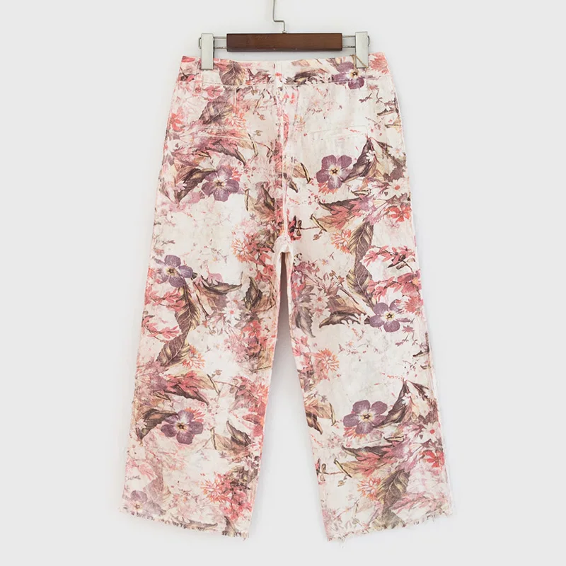 2019 летние белые свободные джинсовые штаны с высокой талией широкие брюки для