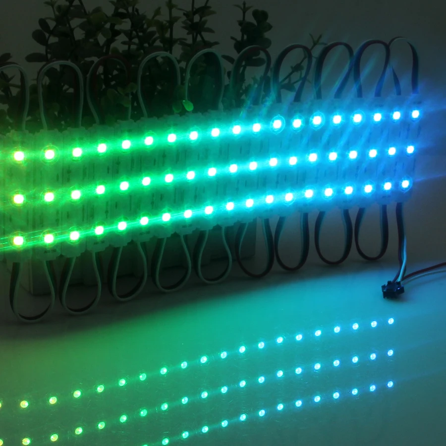 1000 шт./лот Utra яркий SMD5050 RGB светодиодный модуль водонепроницаемый 2811 IC DC12V