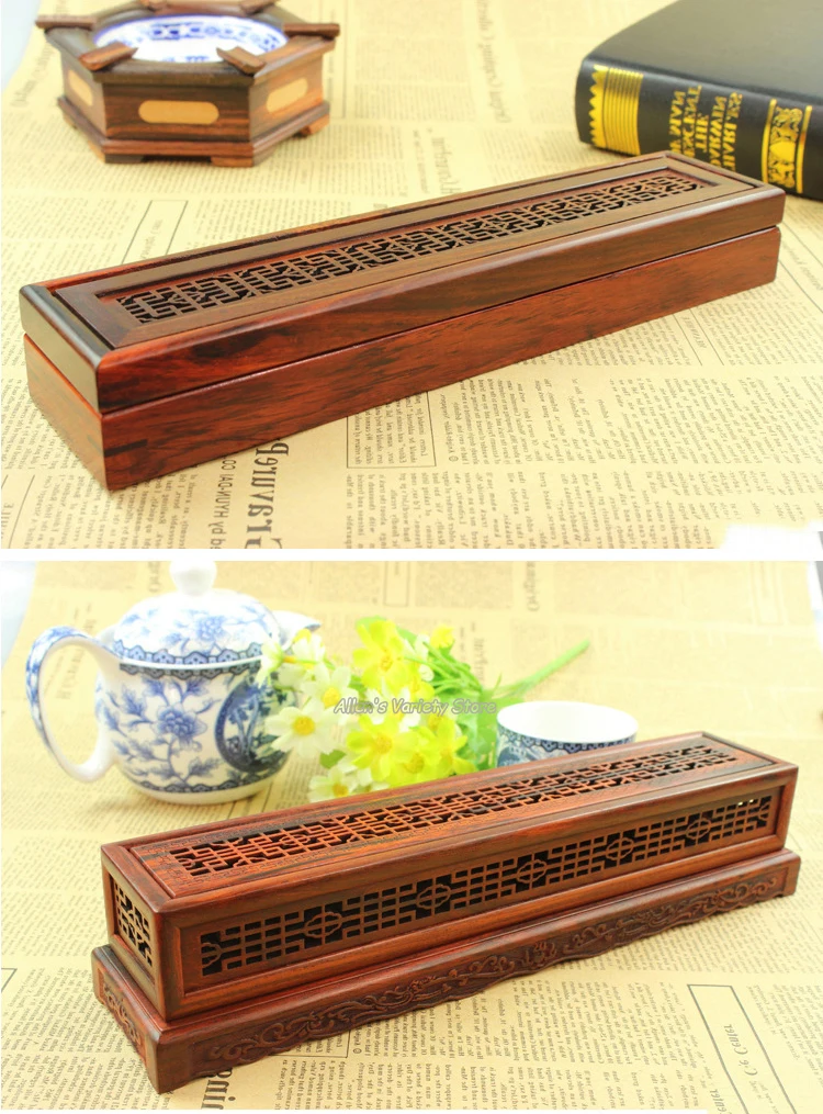 Коробка из тайского розового дерева, лежащая ладана s, горелка, деревянная поверхность горелок, твердые деревянные палочки с ладаном, курильница, аромапалочки, горелка