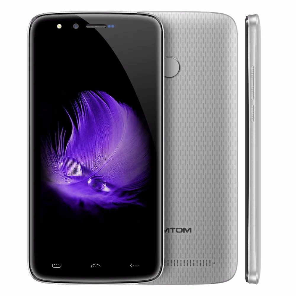 Оригинальный HOMTOM HT50 отпечатков пальцев Смартфон MT6737 4 ядра Android 7 0 3 GB Оперативная