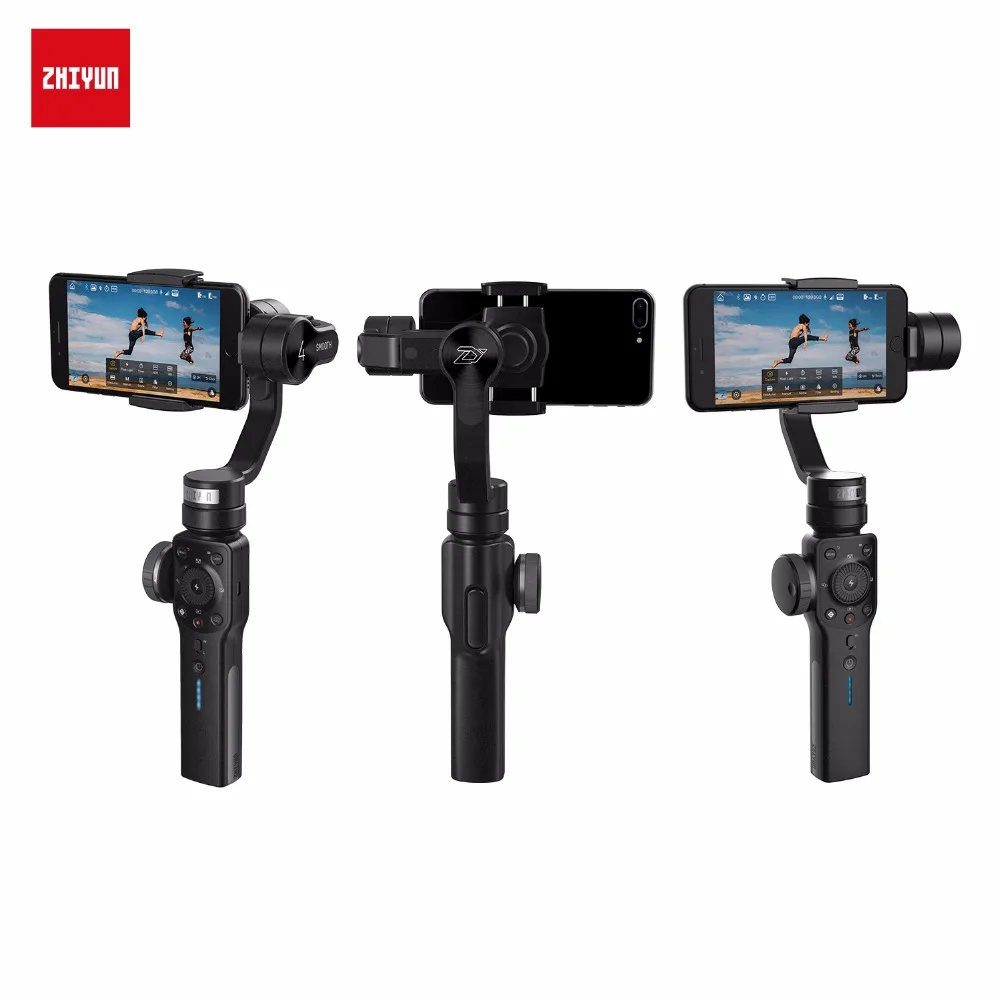 ZHIYUN Smooth 4 Q карданный 3-осевой w/фокус Pull& Zoom Ручной Стабилизатор для телефона, для iPhone XS XR X смартфон samsung S8